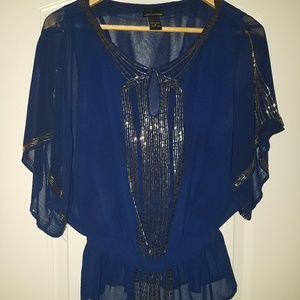 Navy blouse